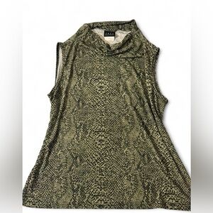 L.A.M.B. Women's Snake Print Sleeveless Top